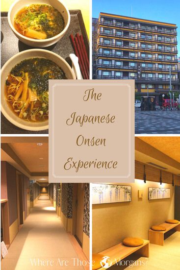 our Japanese Onsen experience pinterest graphic