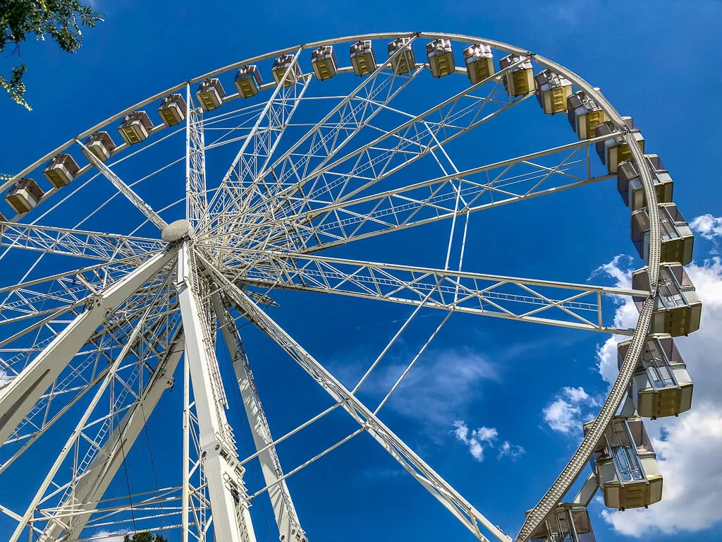 Carriages on the Budapest Eye