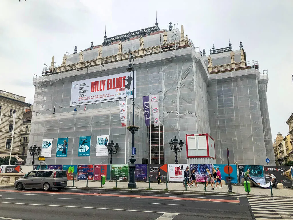 Construction on Budapest Opera House