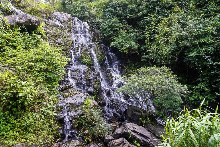 Gio Waterfall at the Botanical Gardens in Phong Nha
