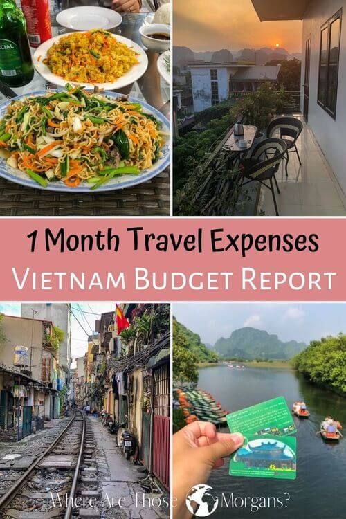 1 Month Travel Expenses Vietnam Budget Report