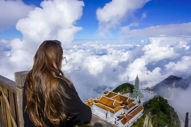 Sapa mount Fansipan temple and clouds second stop on 3 week Vietnam Itinerary