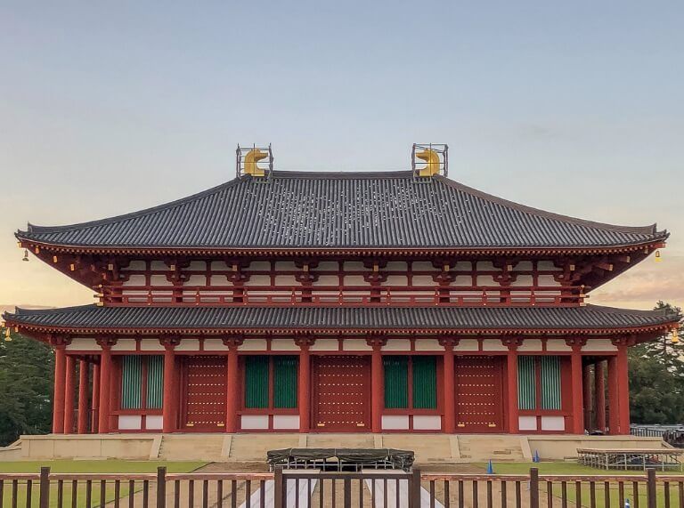 Kofukuji-ji temple golden central hall Japan