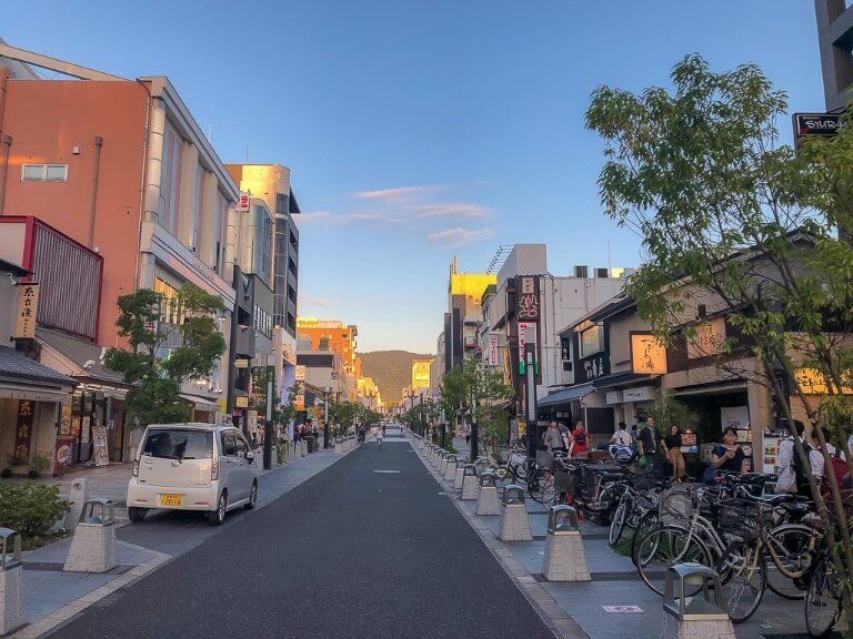 Nara Main Street through town Michelin star restaurants Japan