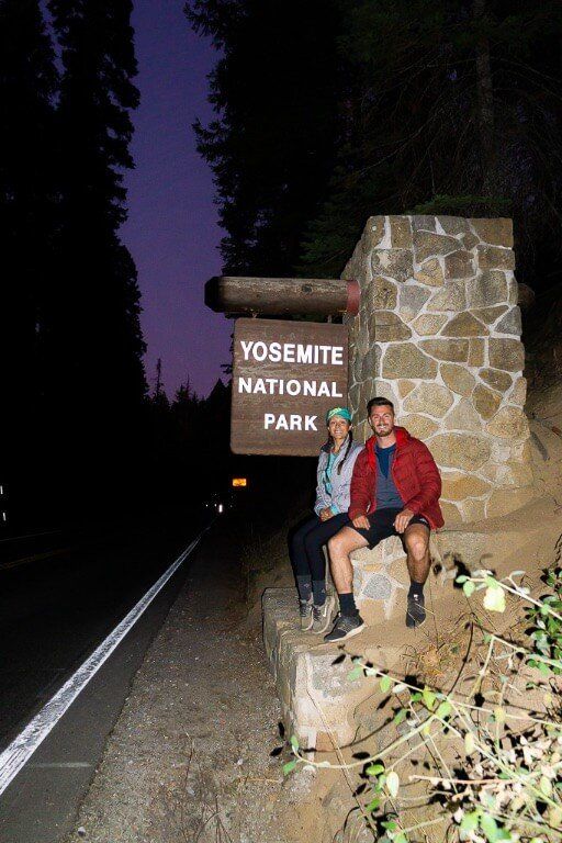 mark kristen Yosemite sign south entrance one two and three day itineraries