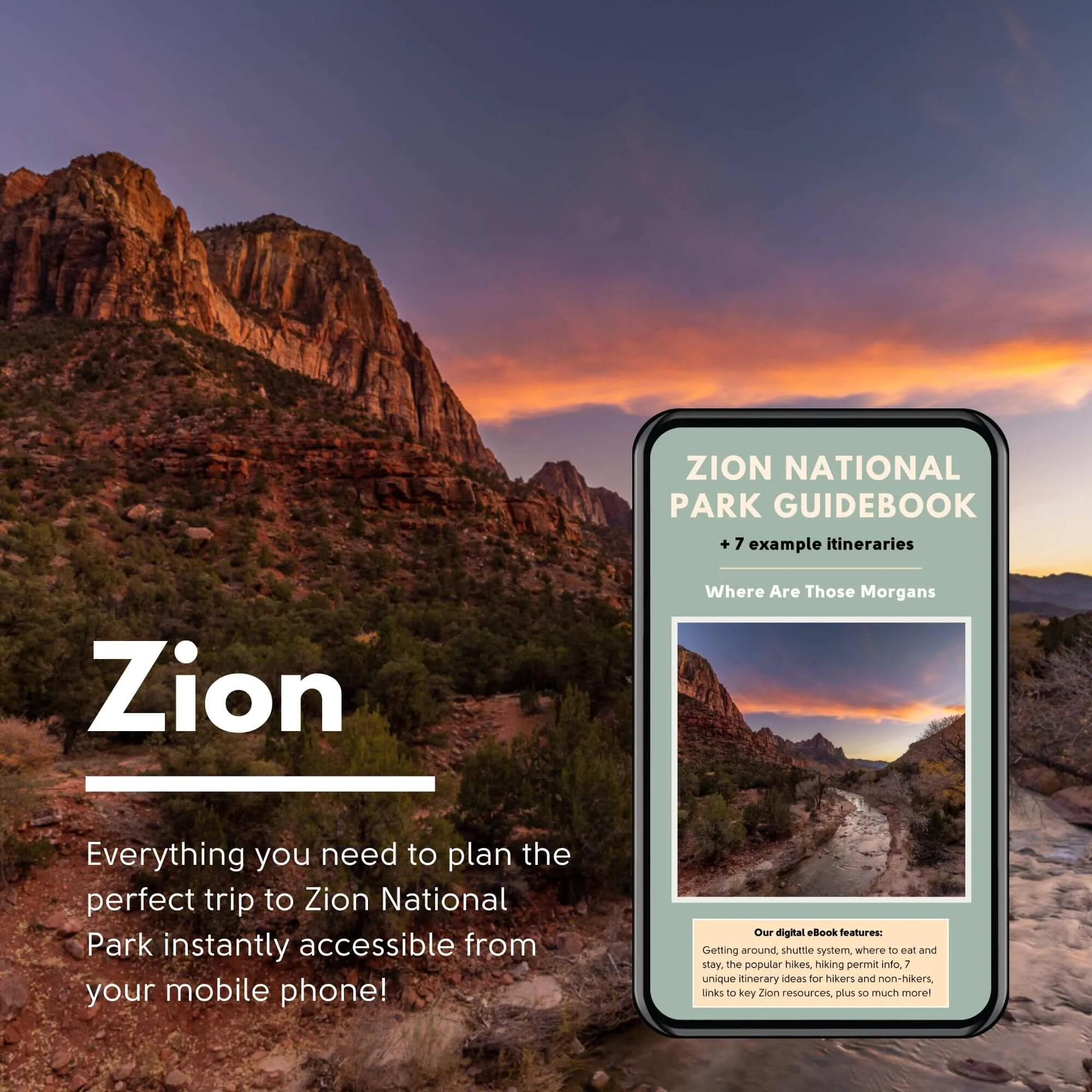 Where Are Those Morgans Zion travel guidebook