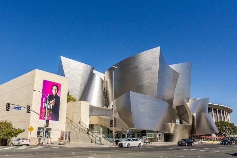 Downtown LA is full of museums and performing arts like the way Disney concert hall