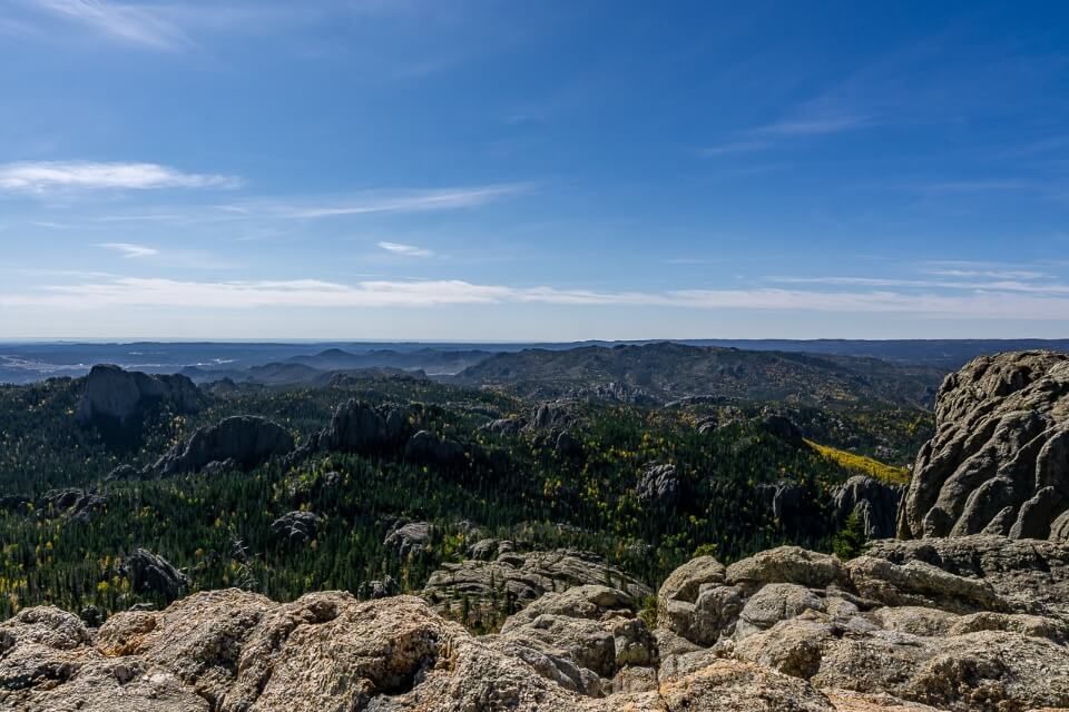 View over 4 us states from the summit of black elk peak hike in south dakota amazing pictures of america