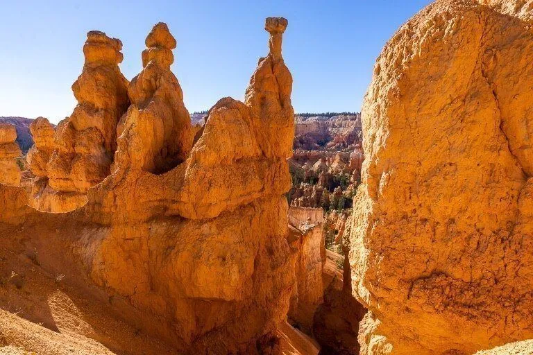 Epic sandstone hoodoo formations like melted candlewax