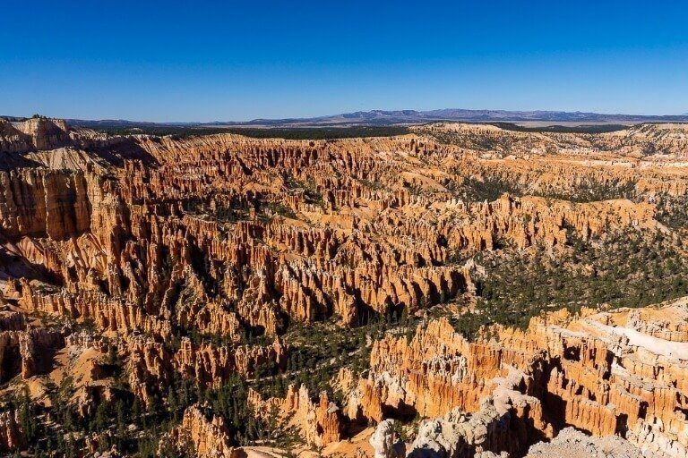 Amazing photography at bryce canyon scenic overlook bryce point entire canyon in valley below