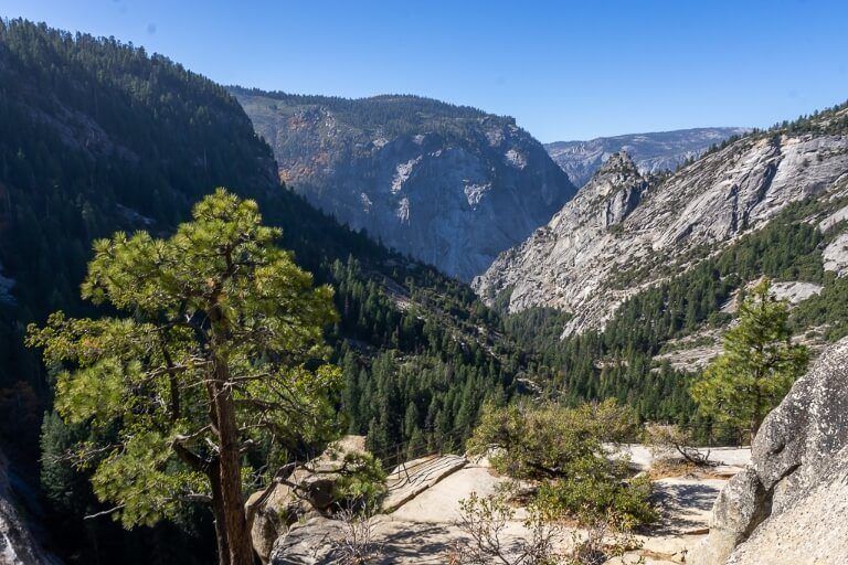 Yosemite National Park view from Nevada Fall