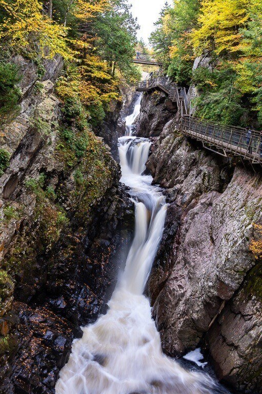 High Falls Lake Placid NY Easy Hiking and Waterfall Photography