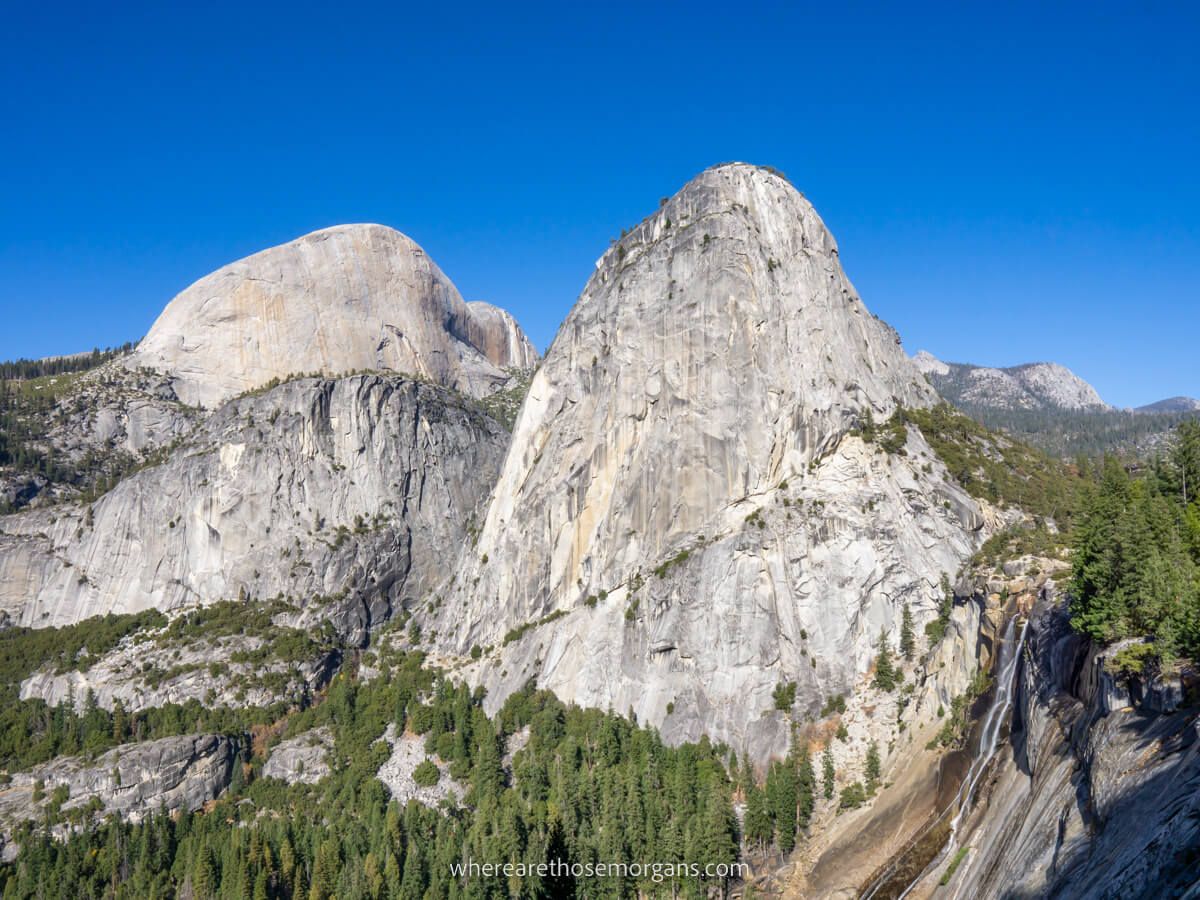 Yosemite Mist Trail and John Muir Loop Trail to Vernal Fall and Nevada Fall with views of Liberty Cap and Half Dome Where Are Those Morgans