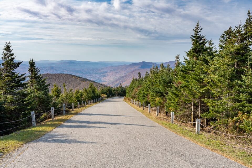 Driving the auto toll road to the summit of equinox mountain is one of the best things to do in manchester VT