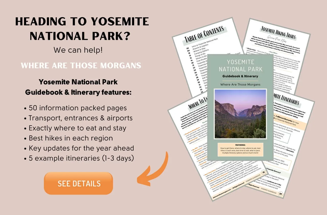 Yosemite National Park Guidebook and Itinerary Ebook
