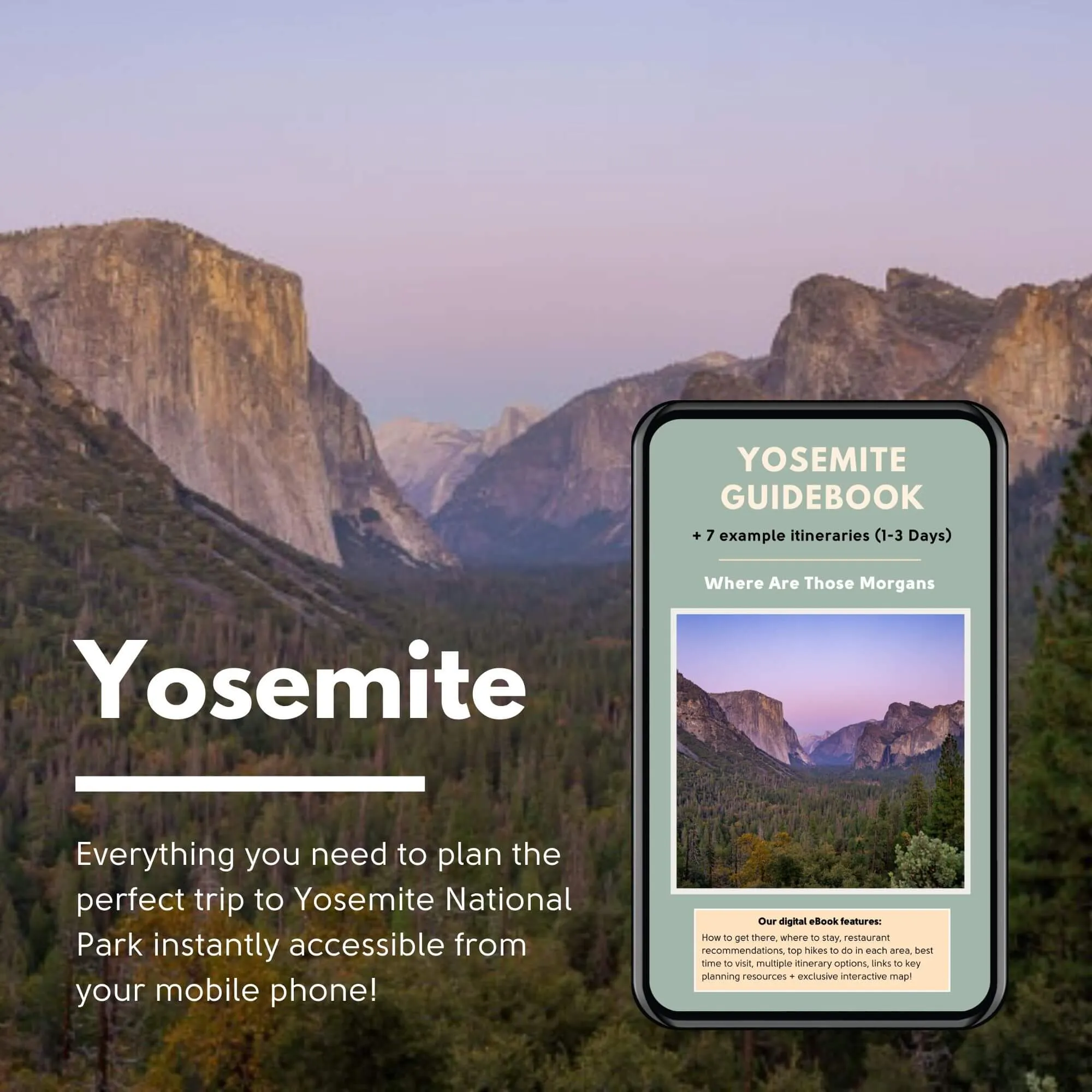 Where Are Those Morgans Yosemite travel guidebook