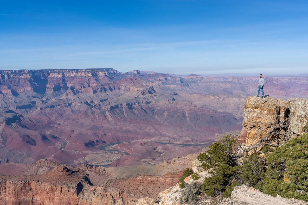 Vast expanse of land in northern arizona with blue sky