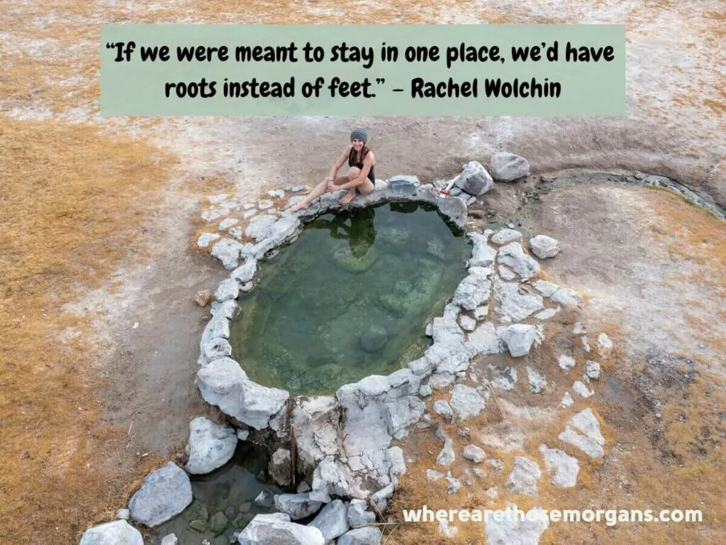 if we were meant to stay in one place, we'd have roots instead of feet
