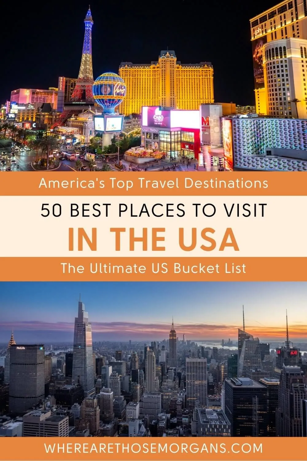 top 50 places to visit in united states