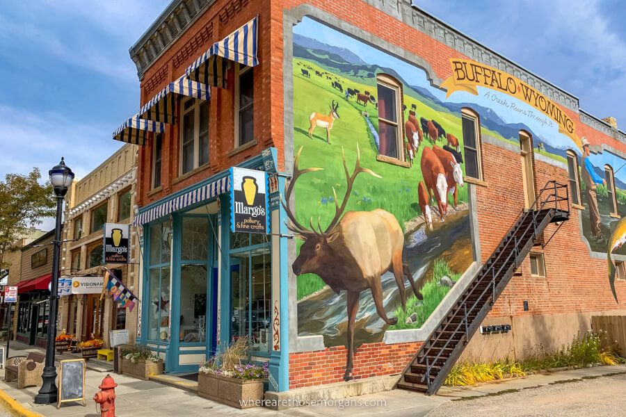 Mural on the side of a building in Buffalo WY