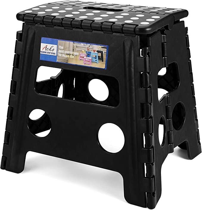 Small folding step stool RV owner gift