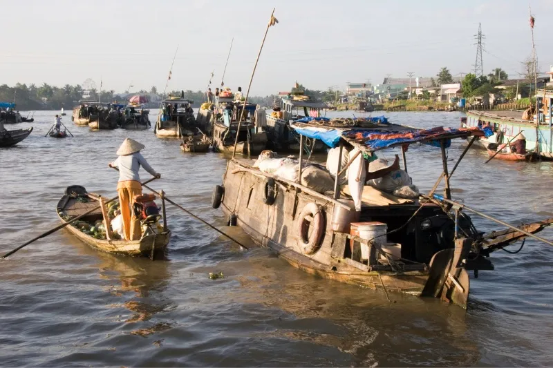 Several floating markets in Can Tho Vietnam a popular place to visit in Vietnam