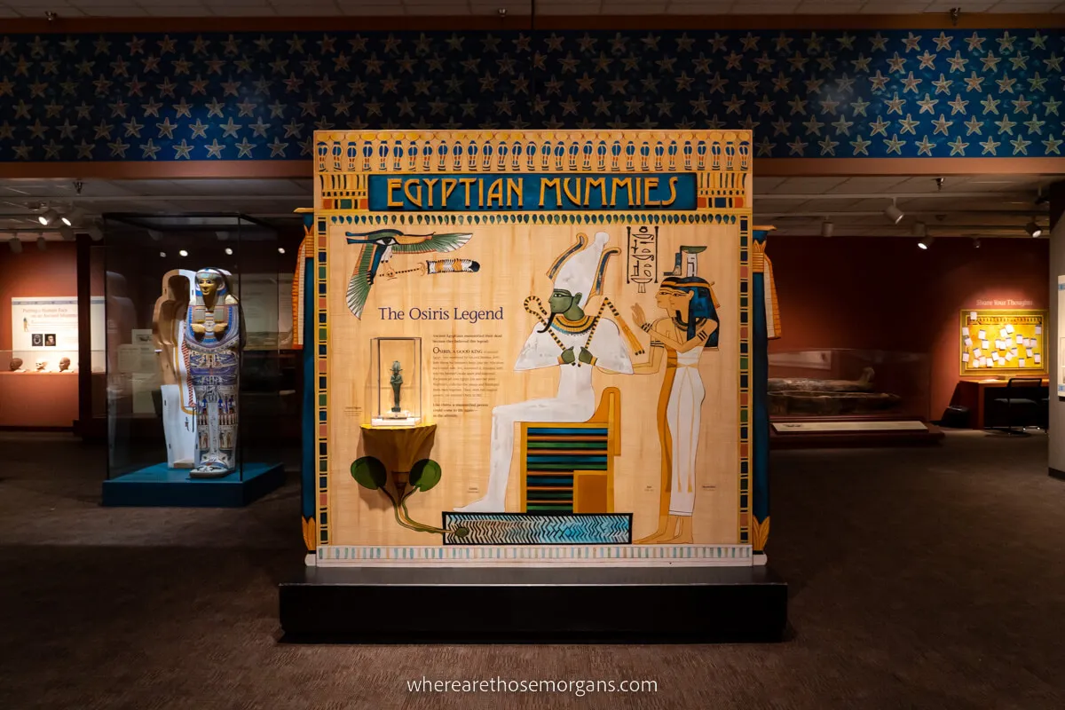 Egyptian mummies exhibit at the Denver Science Museum included on the CityPASS