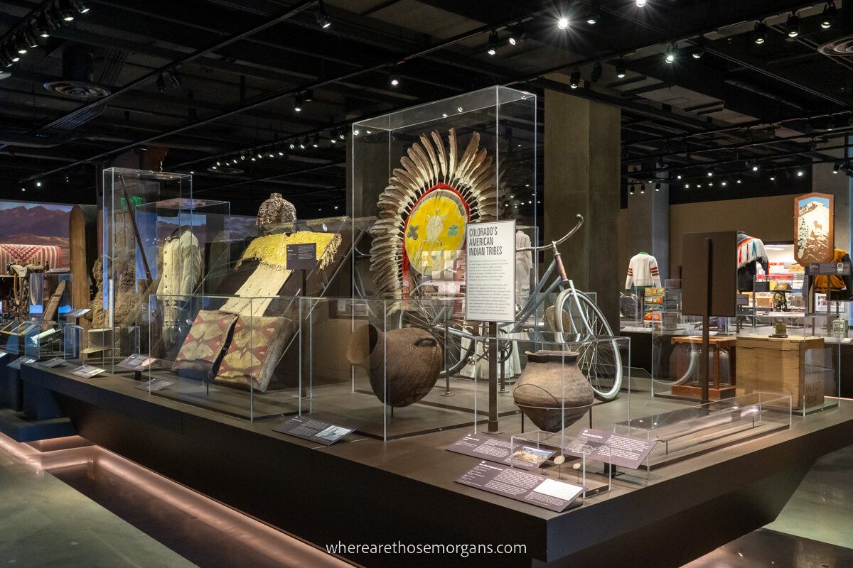 An indigenous culture exhibit at the History Colorado Center