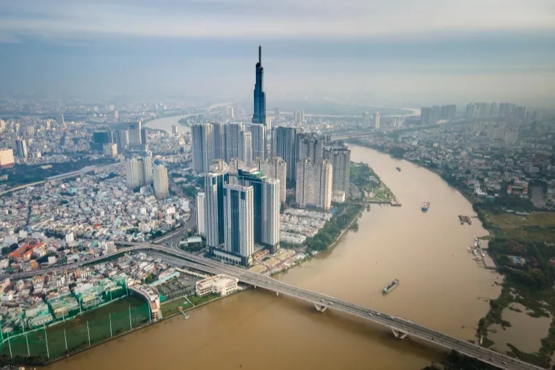 Saigon River in Ho Chi Minh City one of the busiest places to visit in Vietnam