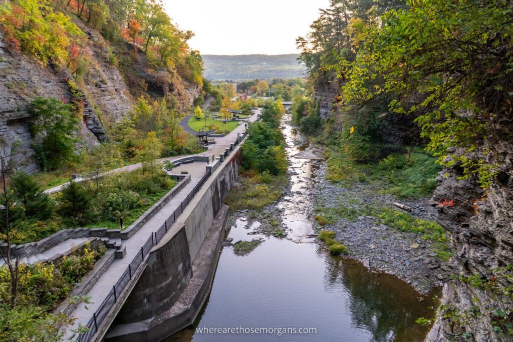 Hiking The Watkins Glen Gorge Trail To Rainbow Falls