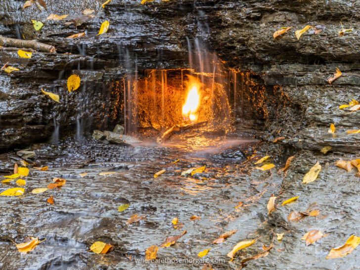 How To Hike To Eternal Flame Falls In New York
