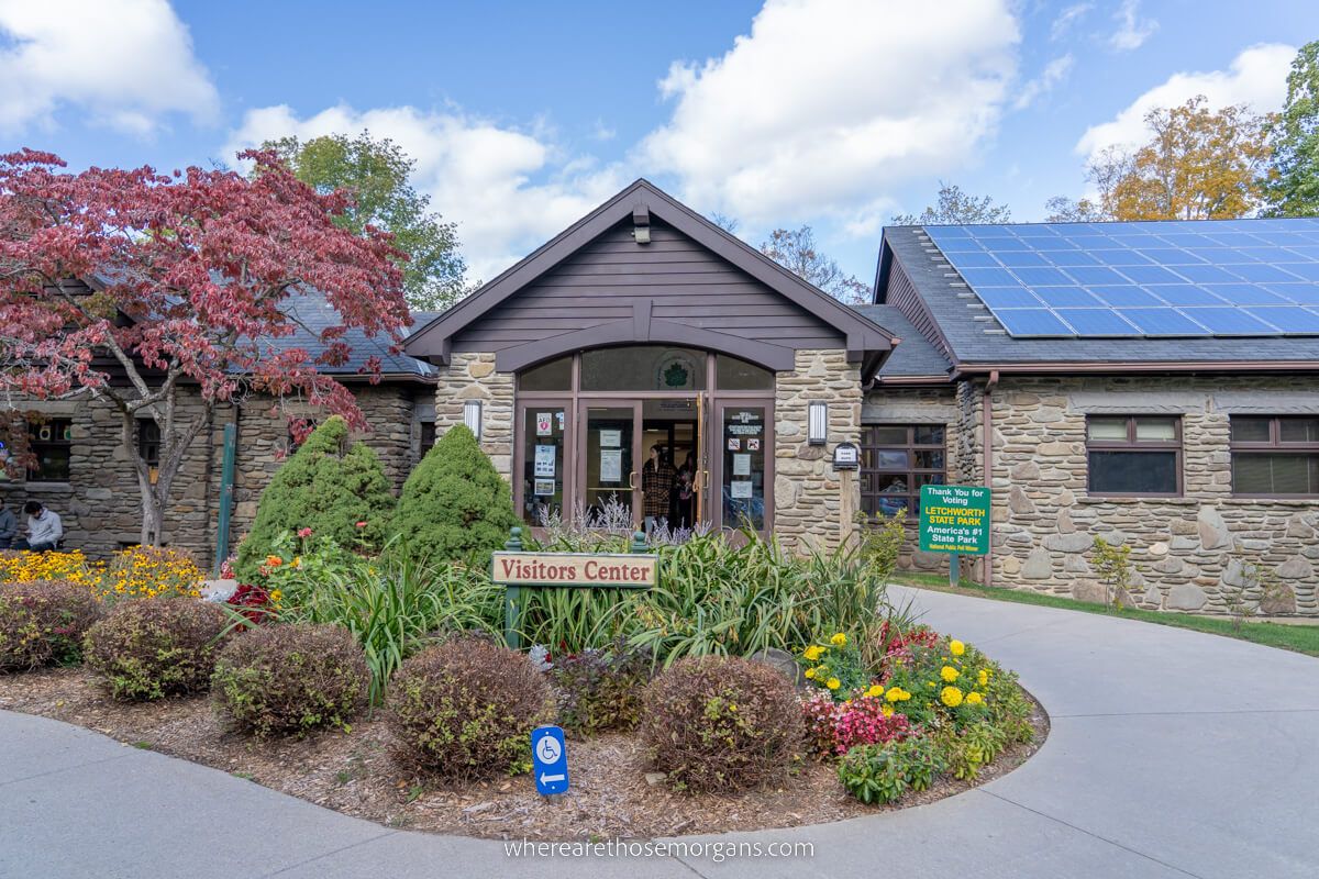 Exterior view of the Letchworth Visitor Center