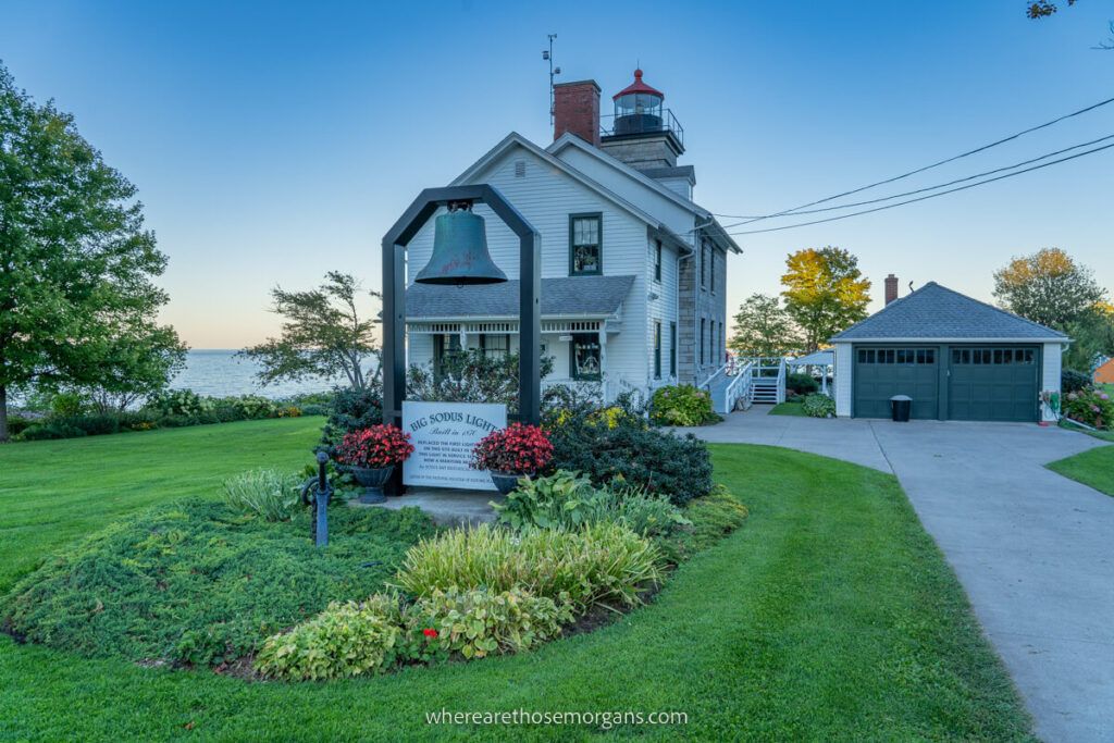 Exterior view of Sodus Lighthouse Museum