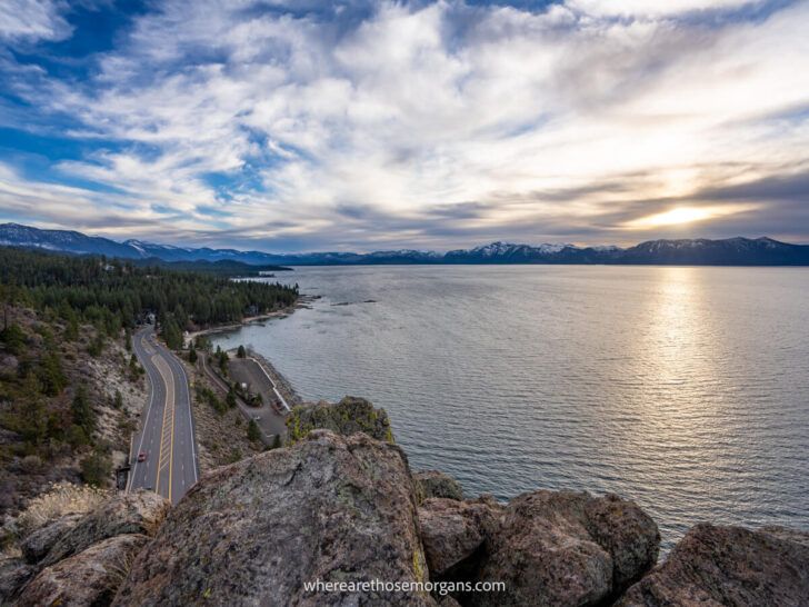 Cave Rock Lake Tahoe: Parking, Trail + Sunset Photos