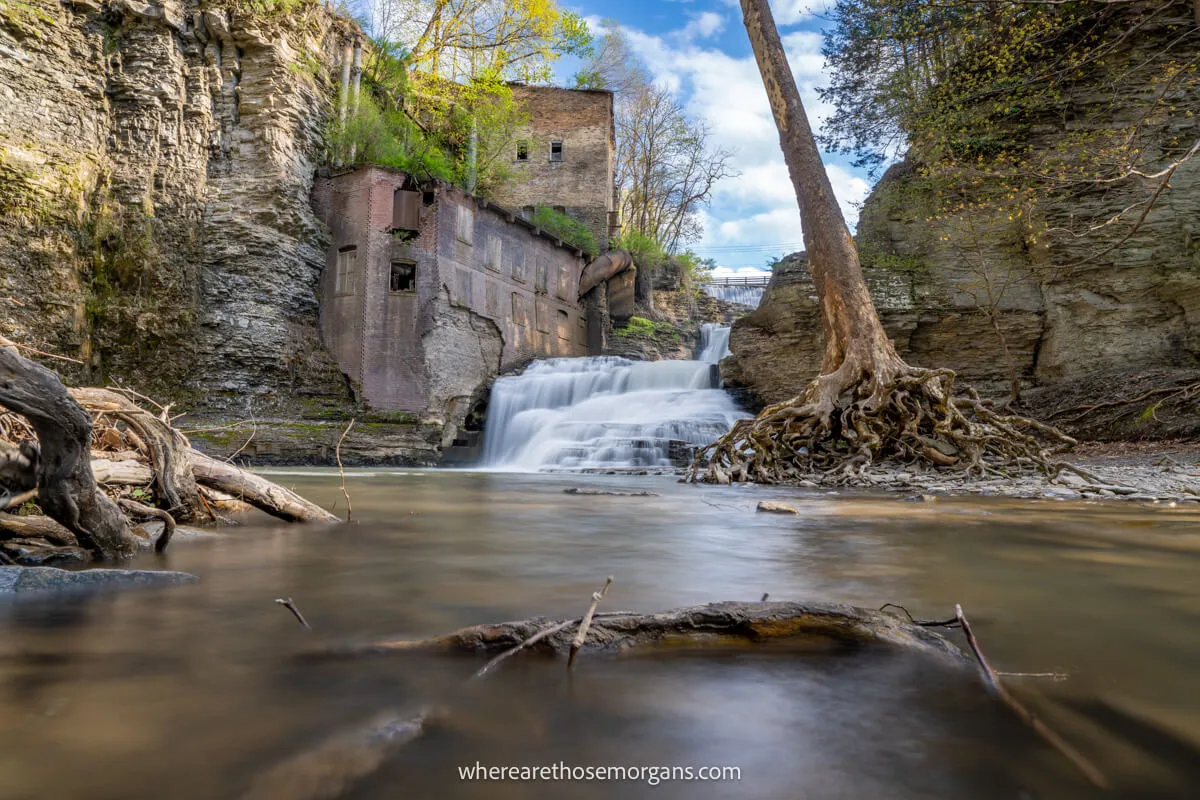 Wells Falls a popular waterfalls to visit in Ithaca