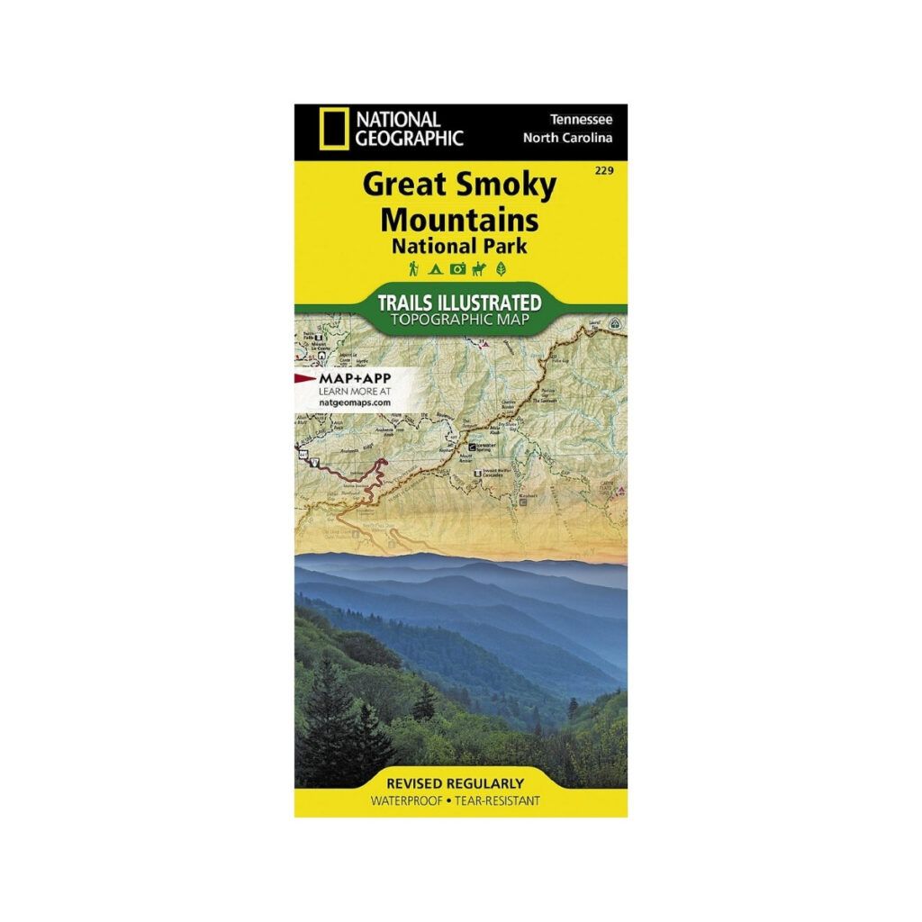 National Geographic trails illustrated national park topographical map