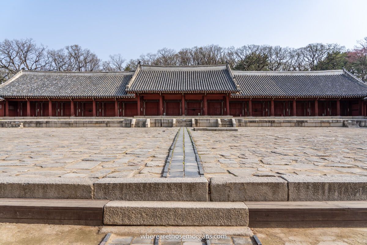 The Yeongnyeongjeon Hall or Eternal Hall of Peace at Jongmyo Shrine
