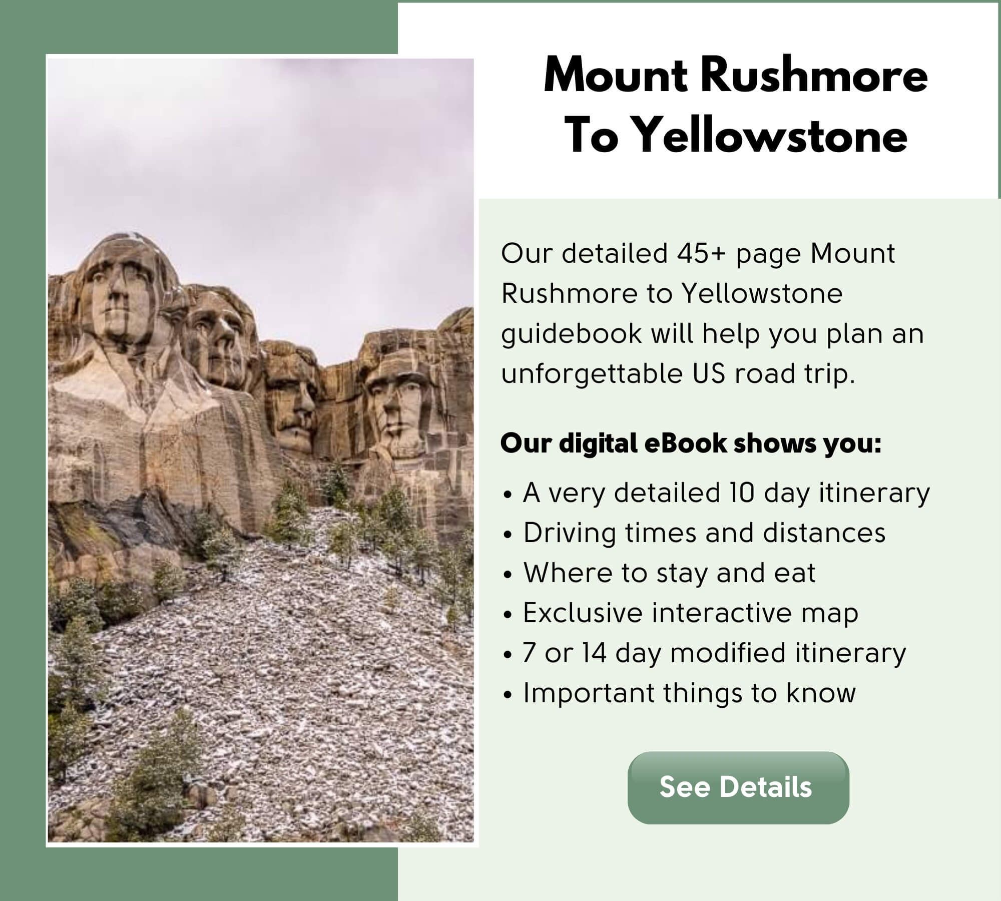 Mount Rushmore To Yellowstone Itinerary by Where Are Those Morgans