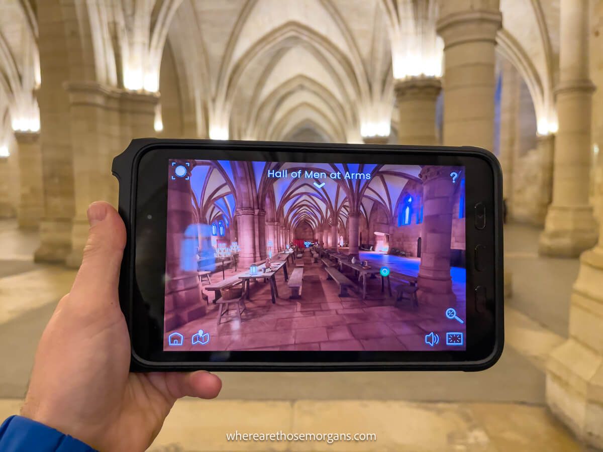 An exhibit on a tablet at the Conciergerie