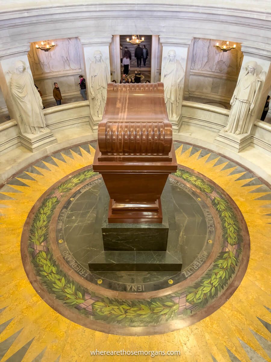 Aerial view of the Tomb of Napoleon I in Paris