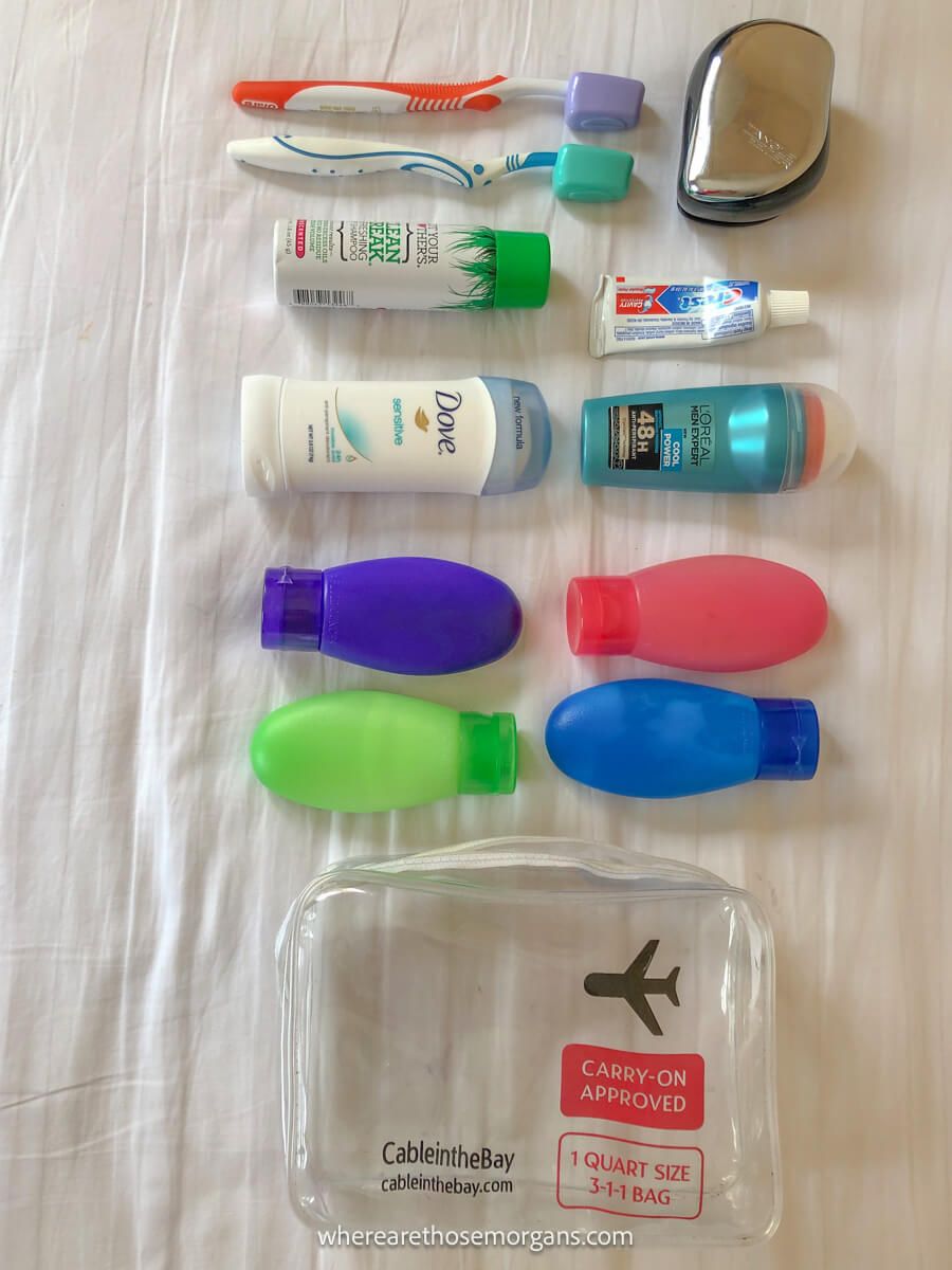 Travel toiletries are essential to any travel packing list