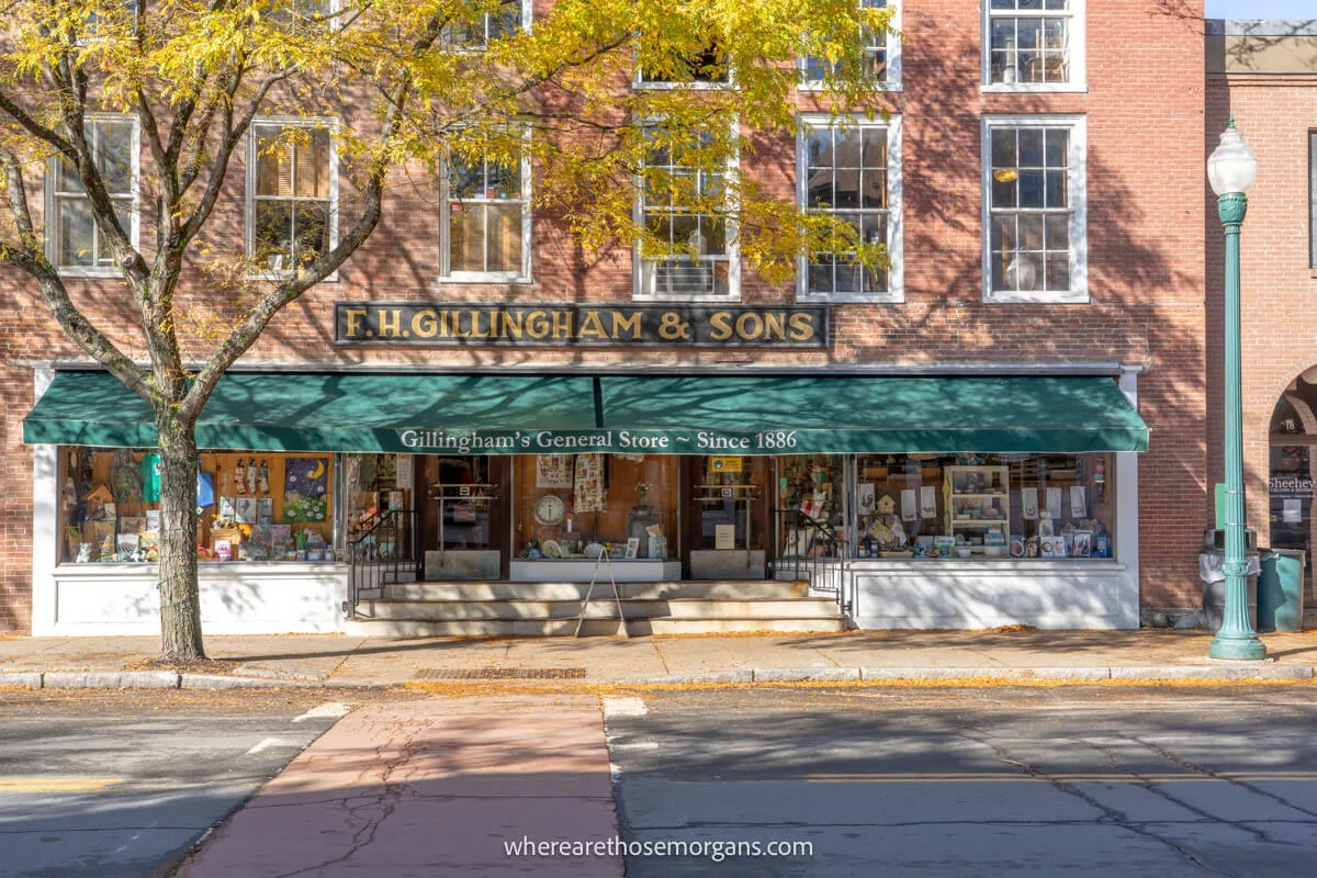 Exterior view of the popular F.H. Gillingham and Sons General Store