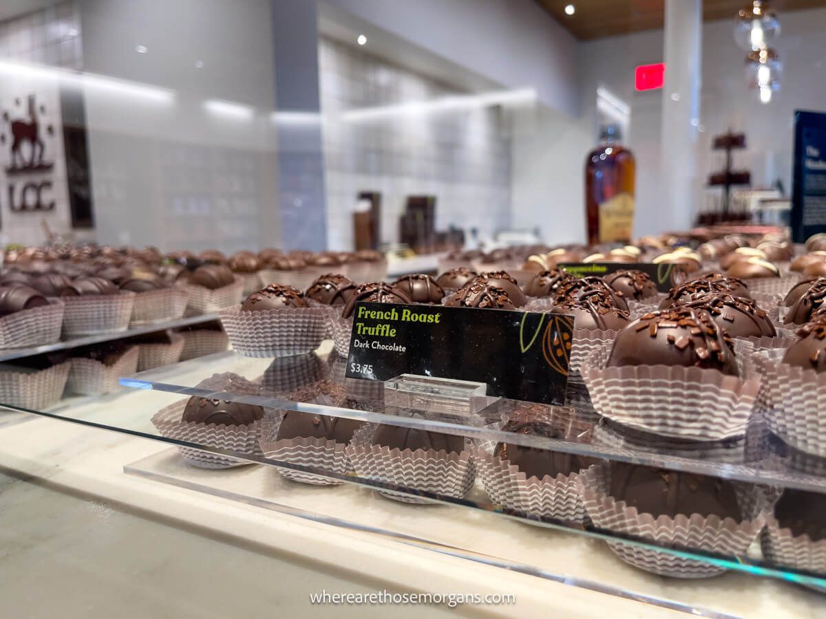 Close up view of French Roast Truffles for sale at Lake Champlain Chocolates