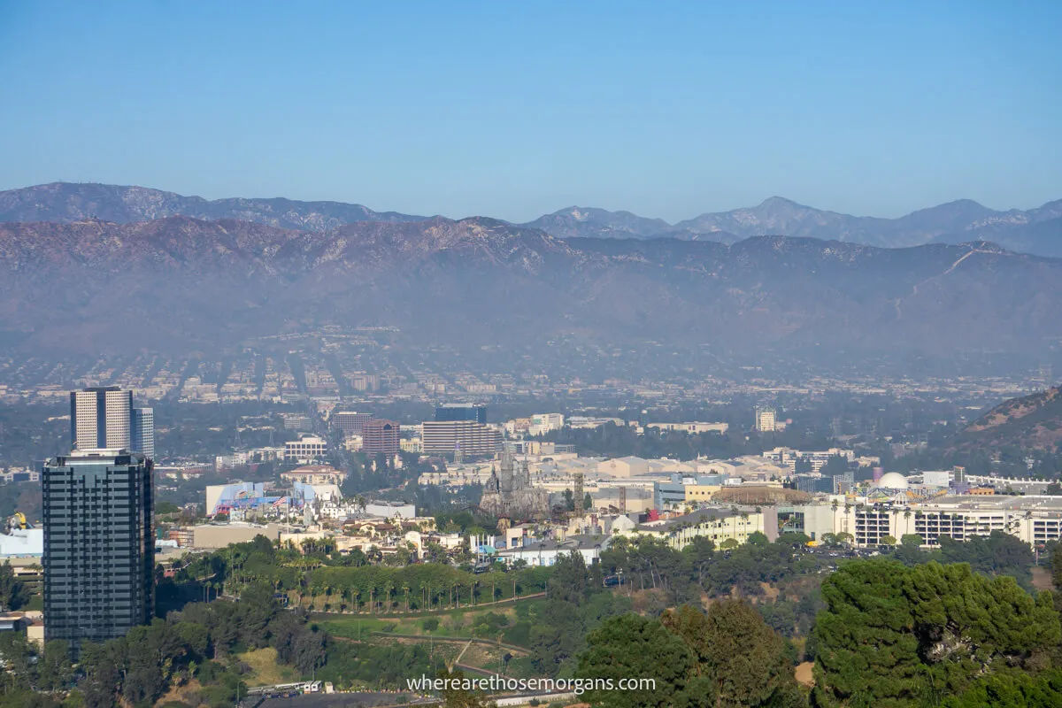 Sprawling city views of Los Angeles