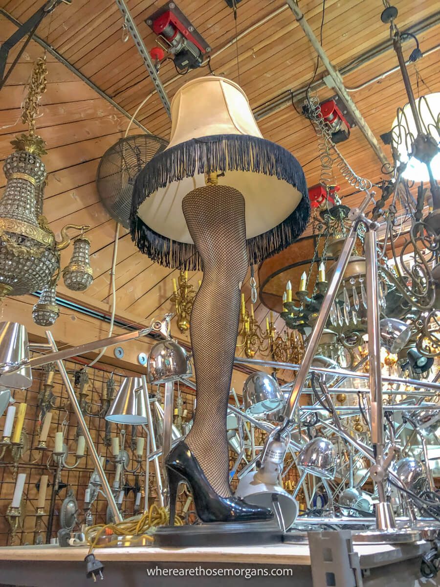 The famous leg lamp from A Christmas Story