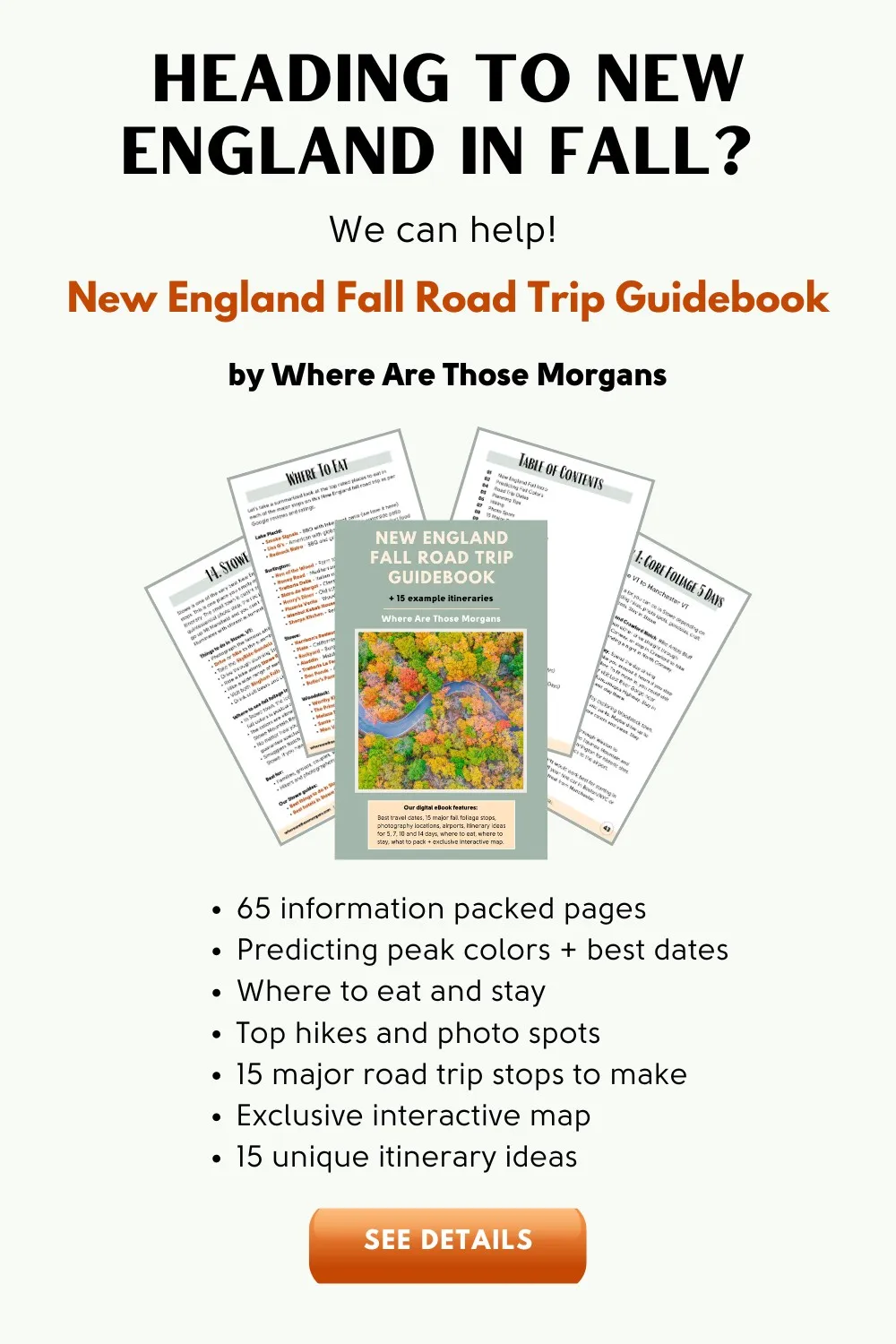 Photo of Where Are Those Morgans New England fall road trip guidebook for sale