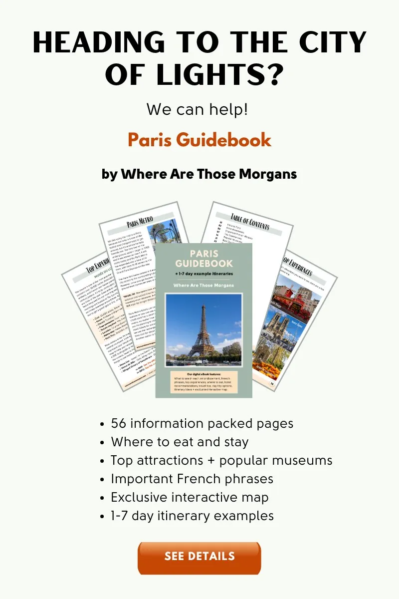 map of tourist sights in paris