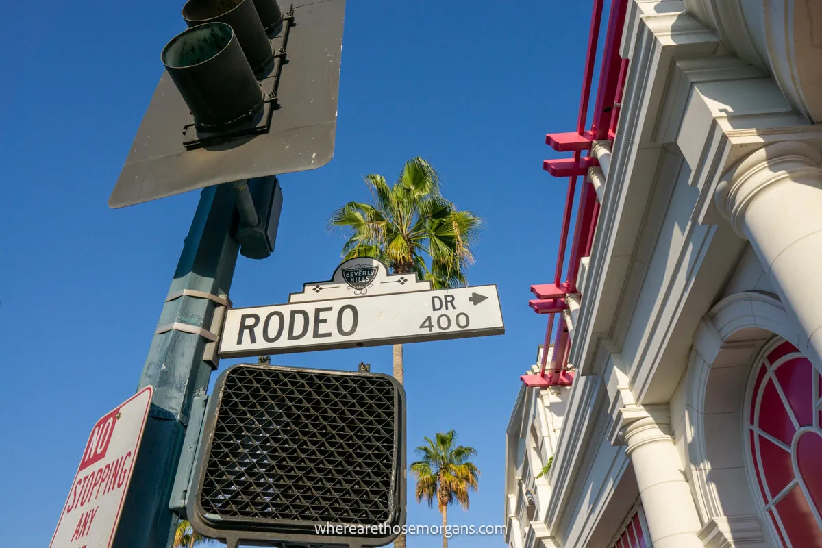 Rodeo Drive street sign in Beverly Hills, California