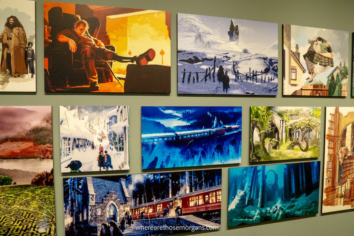 Real story boards from the famous Harry Potter films