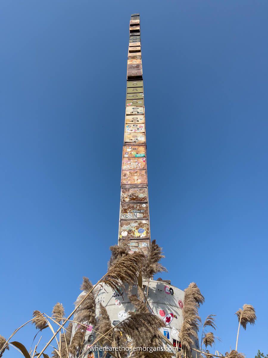 The worlds tallest filing cabinet located in Burlington, Vermont